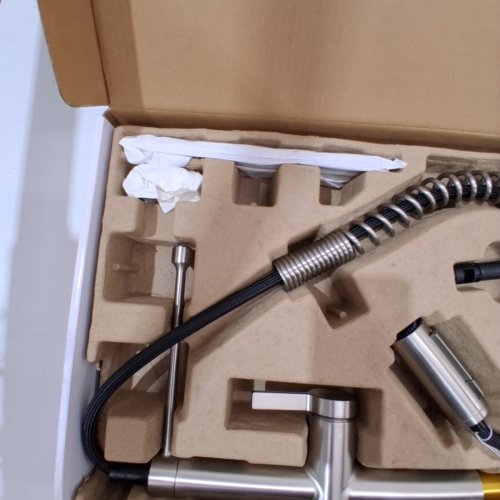 KOHLER HAKU SEMI-PROFESSIONAL KITCHEN SINK FAUCET - 1.5GAL FLOW RATE - STAINLESS STEEL (MODEL :1806370/R38475-BL) image 3