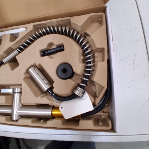 KOHLER HAKU SEMI-PROFESSIONAL KITCHEN SINK FAUCET - 1.5GAL FLOW RATE - STAINLESS STEEL (MODEL :1806370/R38475-BL) image 4