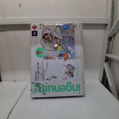 INGENUITY 3-IN-1 KEEP COZY GROW WITH ME VIBRATING BABY BOUNCER, ROCKER & CHAIR - 40LBS CAPACITY - WEAVER THEME GREY/WHITE/GREEN (MODEL: ‎8731) image 4