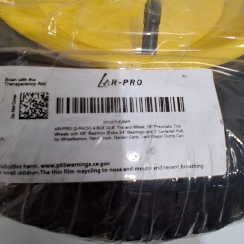 2PK AR-PRO 4.80/4.00-8" TIRE AND WHEEL KIT - 16" image 2