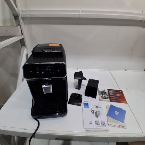 PHILIPS 2300 SERIES LATTEGO FULLY AUTOMATIC COFFEE & ESPRESSO MAKER WITH BUILT-IN MILK FROTHER & GRINDER - BLACK (MODEL: EP2330) image 3