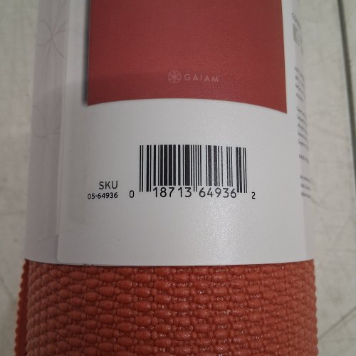 GAIAM PREMIUM NON-SLIP EXERCISE / YOGA MAT - 68" X 24" - 5MM - SUNBURNT (MODEL: 05-64936) image 2