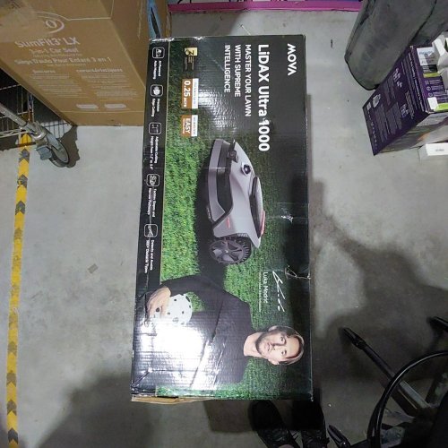 LITHELI CORDLESS LAWN MOWER WITH ADJUSTABLE HEIGHT - 16" - WHITE/GREY (MODEL: EGT010185) image 6
