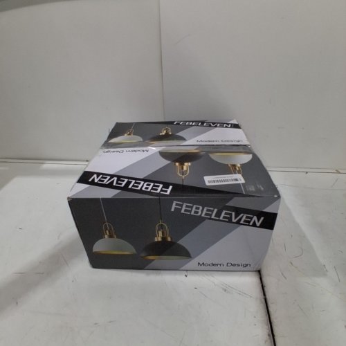 2PK - FEBELEVEN VINTAGE HANGING FARMHOUSE PENDANT DINING ROOM LIGHT, ADJUSTABLE HEIGHT - MATTE BLACK/GOLD (MODEL: B0BXSJQWNW) image 3