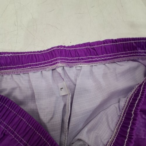 WOMAN'S WIDE LEG HIGH WAISTED CAPRIS - LARGE - PURPLE image 2