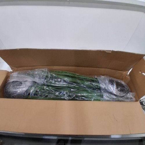 2PK KOL LIFELIKE SILK ARTIFICIAL SNAKE PLANT - 35" / 3FT - GREEN/BLACK- (MODEL:D419B01) image 2