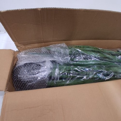 2PK KOL LIFELIKE SILK ARTIFICIAL SNAKE PLANT - 35" / 3FT - GREEN/BLACK- (MODEL:D419B01) image 3
