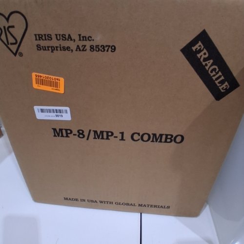 2PC IRIS AIRTIGHT PET FOOD STORAGE CONTAINER - 33 QT & 12 QT - BLUE / CLEAR (MODEL: MP-8/MP-1) image 2