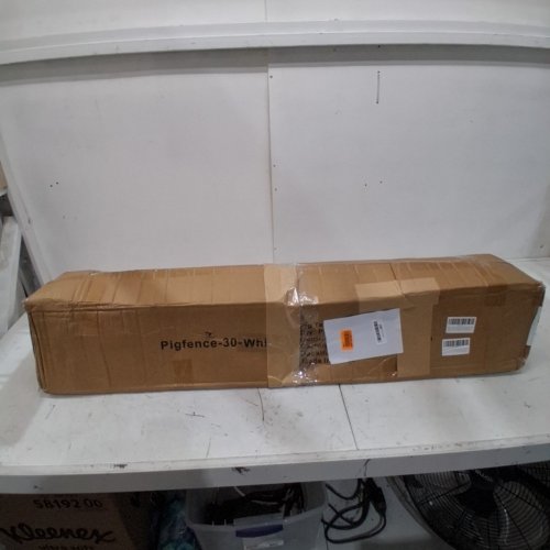 30PK PIG TAIL STEP-IN FENCE - 41" - WHITE (MODEL: PIGFENCE-30) image 2