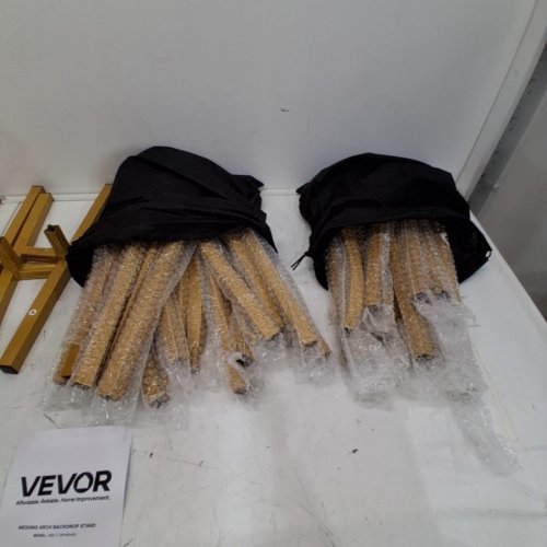 2PK VEVOR ARCH BACKDROP STAND WITH COVERS - 7.2FT & 6FT - GOLD (MODEL: ABC-7.2FT-6FT-BU) image 3