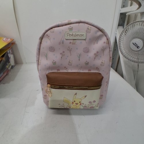 POKEMON PIKACHU FLORAL MINI BACKPACK - 12L - PINK/BROWN image 2