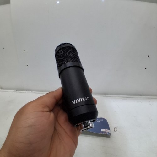 VIVITAR PODCASTING MICROPHONE KIT - 3.5MM CABLE - BLACK - (MODEL: VIVMIC826) image 2