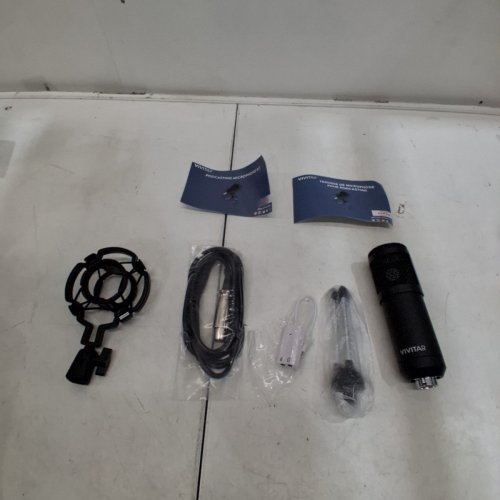 VIVITAR PODCASTING MICROPHONE KIT - 3.5MM CABLE - BLACK - (MODEL: VIVMIC826) image 4