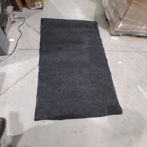 HEAVY DUTY NON-SLIP ENTRANCE FLOOR MAT - 4FT 8" X 3FT - BLACK image 2