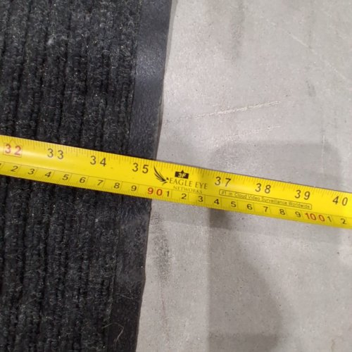 HEAVY DUTY NON-SLIP ENTRANCE FLOOR MAT - 4FT 8" X 3FT - BLACK image 6