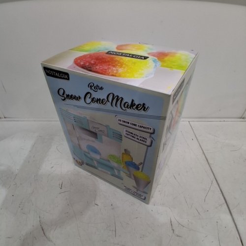 NOSTALGIA SNOW CONE SHAVED ICE MACHINE - MAKES 20 ICY TREATS - BLUE image 6