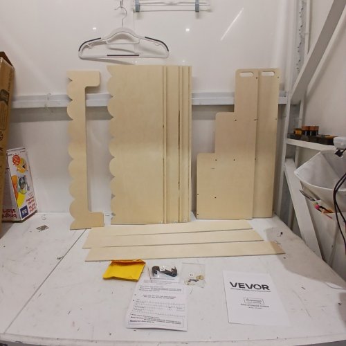 VEVOR KIDS 3-TIER SCALLOPED WOOD STORAGE SHELF (MODEL: ZD-25A07) image 3