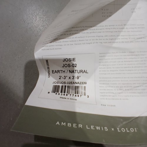 AMBER LEWIS X LOLOI JOSIE AREA RUG - 2FT3" X 3FT9" - EARTH / NATURAL (MODEL: JOS-02) image 2