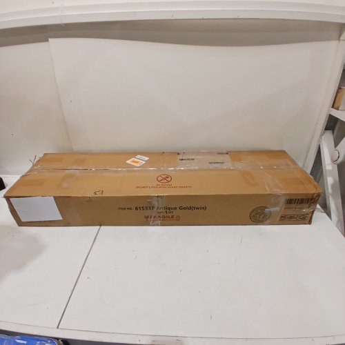 YAHEETECH METAL PLATFORM BEDFRAME WITH HEADBOARD AND FOOTBOARD - TWIN/TWIN XL - GOLD (MODEL:615337) image 4