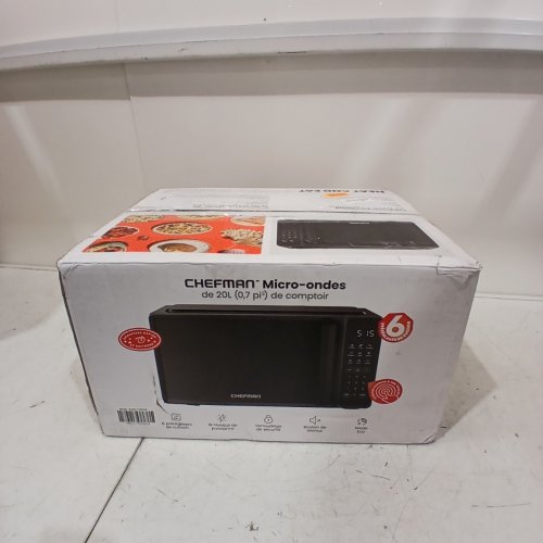 CHEFMAN COUNTERTOP MICROWAVE OVEN - 0.7 CU.FT. - BLACK (MODEL: RJ55-7-V2-CA) image 9