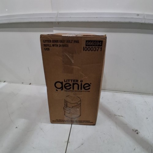 LITTER GENIE EASY ROLL PAIL WITH EASY ROLL WITH REFILL BAGS AND ODOUR-LOCKING - HOLDS UP TO 8 DAYS OF CAT LITTER - GREY (MODEL: 666594/I000371) image 2