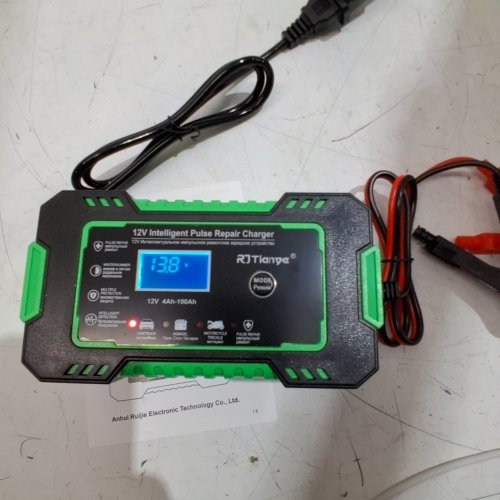 NEXPEAK SMART TRICKLE VEHICLE BATTERY CHARGER - 6 AMP 12 V - GREEN (RJ-C120501A/NC101) image 2