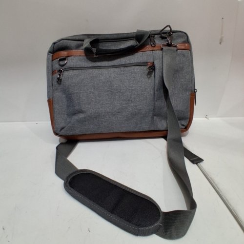 COOLBELL 3-IN-1 CONVERTIBLE BACKPACK/MESSENGER BAG/SHOULDER BAG, FITS 17.3" LAPTOP - CANVAS GREY image 2