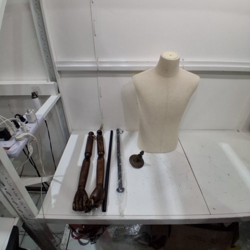 ARTIST DRESSING MANNEQUIN DISPLAY SET - WHITE/BROWN image 3