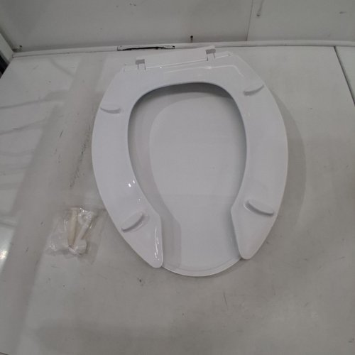 TOWO ELONGATED OPEN FRONT TOILET SEAT- 18.11" -WHITE (MODEL: 180498) image 2