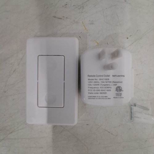 DEWENWILS WIRELESS PROGRAMMABLE REMOTE CONTROL OUTLET KIT - 100FT RF RANGE - WHITE (MODEL: HRLS11C1) image 3
