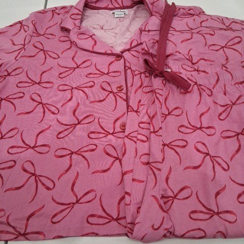 2PC WOMEN'S P.J SALVAGE WHIMSY DOG PAJAMA SET - LARGE - PINK (STYLE : 198980) image 2