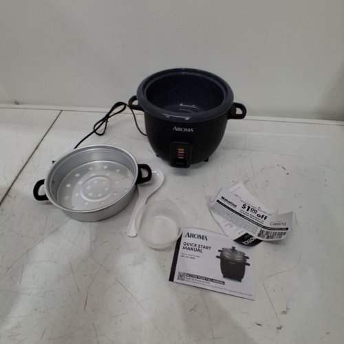 AROMA RICE AND GRAIN COOKER - 6-CUP, 1.5 QUART, BLACK (MODEL:ARC-373-INGB) image 3