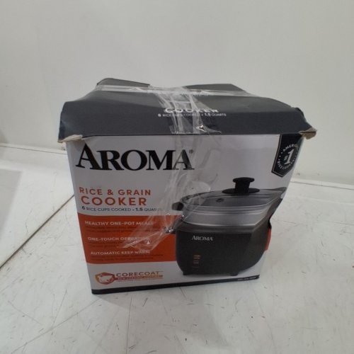 AROMA RICE AND GRAIN COOKER - 6-CUP, 1.5 QUART, BLACK (MODEL:ARC-373-INGB) image 5