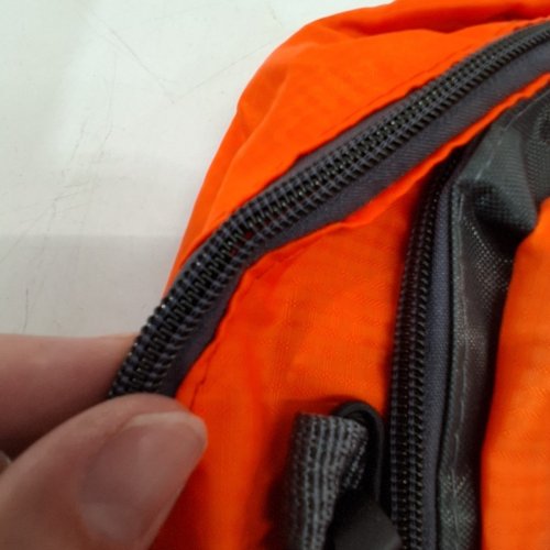 LIGHTWEIGHT OUTDOOR HIKING BACKPACK TREKKING DAYPACK - 40L, WATERPROOF - ORANGE/GREY image 3