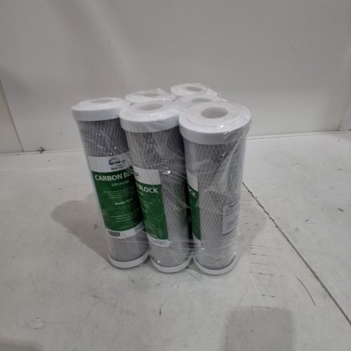 6PK ISPRING 5 MICRON 10" REPLACEMENT CTO CARBON BLOCK WATER FILTER CARTRIDGE FOR UNDER SINK REVERSE OSMOSIS RO FILTRATION SYSTEM - (MODEL: FC15) image 5