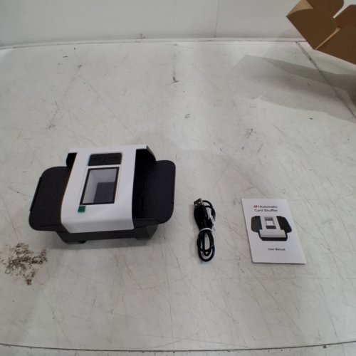 RECHARGEABLE AUTOMATIC CARD SHUFFLER - WHITE/BLACK image 4