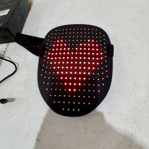 KIDS ORWINE LIGHT UP LED MASK WITH 25 DIFFERENT PICTURES - 8" - BLACK - (MODEL: ‎ SMD2727LED) image 2