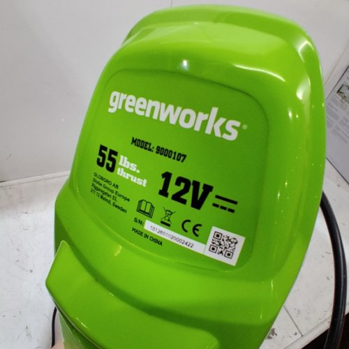 GREENWORKS TROLLING MOTOR FOR BOAT USE - 55LBS THRUST - 12V - GREEN (MODEL: 9000107) image 6