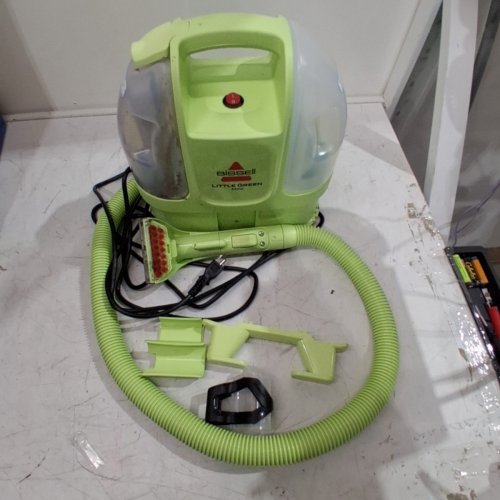 BISSELL LITTLE GREEN MINI CORDED PORTABLE CARPET AND UPHOLSTERY DEEP CLEANER WITH SELF-CLEANING TOUGH STAIN TOOL AND HYDRORINSE TOOL (MODEL: 4075B) image 3