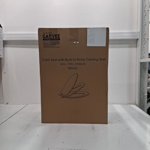 GARVEE ELONGATED TOILET SEAT WITH BUILT-IN POTTY-TRAINING WITH SEAT SOFT CLOSE MAGNETS - 18.4" - WHITE (MODEL: PHO_11GXIH2L) image 5