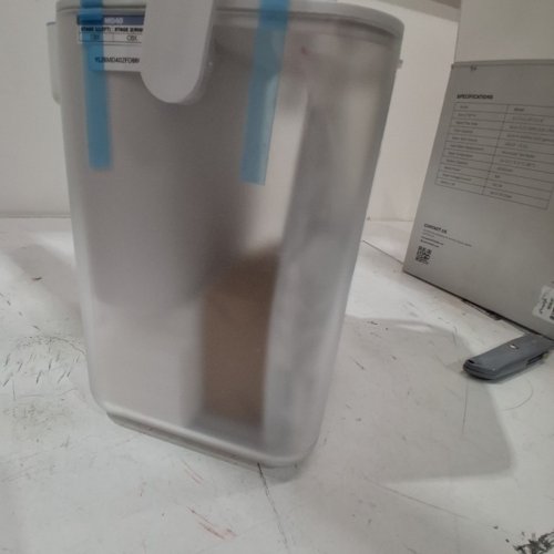 FRIZZLIFE PORTABLE ELECTRIC WATER FILTER PITCHER - 18 CUP, 8W, 5 V/2A - WHITE AND BLUE (MODEL: MD40) image 4