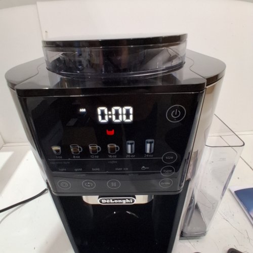 DELONGHI TRUEBREW HOT OR ICED SINGLE SERVE COFFEE MAKER WITH BUILT-IN GRINDER - BLACK/STAINLESS STEEL (MODEL: CAM51025MB) image 2