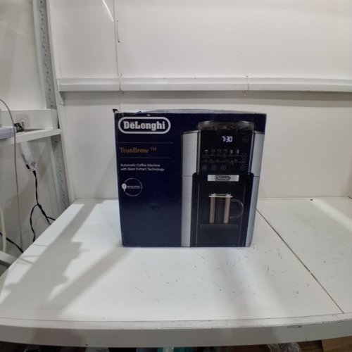 DELONGHI TRUEBREW HOT OR ICED SINGLE SERVE COFFEE MAKER WITH BUILT-IN GRINDER - BLACK/STAINLESS STEEL (MODEL: CAM51025MB) image 8