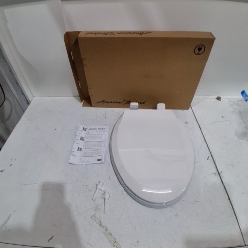 AMERICAN STANDARD ELONGATED TOILET SEAT - 18" - WHITE image 2