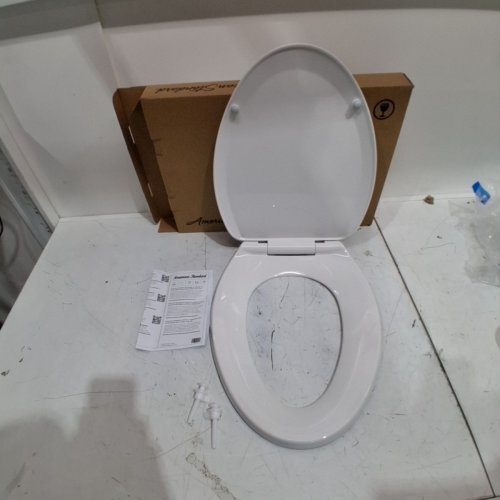 AMERICAN STANDARD ELONGATED TOILET SEAT - 18" - WHITE image 3