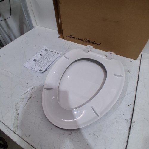 AMERICAN STANDARD ELONGATED TOILET SEAT - 18" - WHITE image 4
