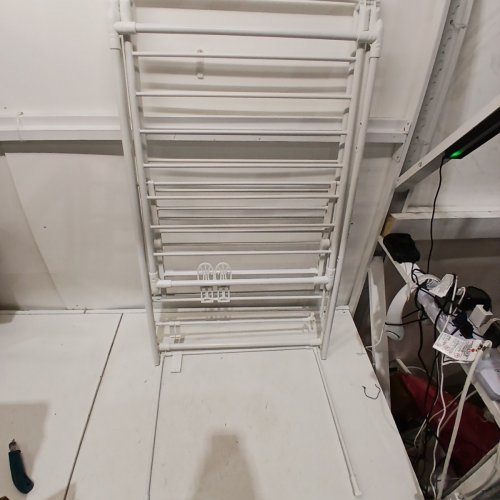 AMAZONBASICS GULLWING CLOTHES DRYING RACK - WHITE image 2