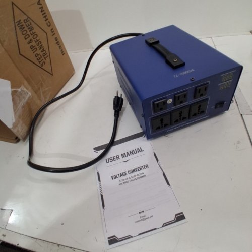 STEP UP & DOWN VOLTAGE CONVERTER - BLUE (MODEL: ZZ-10000VA) image 4