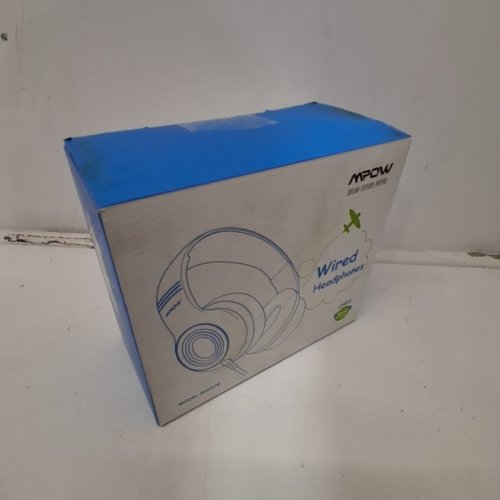 KIDS MPOW CH6S WIRED OVER-EAR HEADPHONES WITH 85DB/94DB VOLUME LIMITER AND IN-LINE MIC - BLACK/BLUE (MODEL: BH297B) image 4
