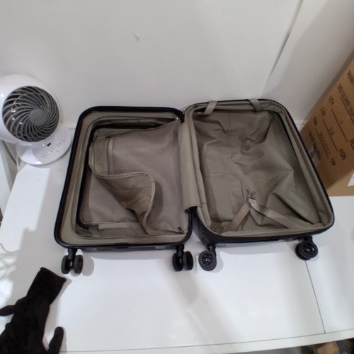 CENSIEN HARD SHELLL/HARDSIDE SUITCASE/LUGGAGE WITH SPINNER WHEELS & TSA LOCK - 20" - BLACK (MODEL: SCH097) image 3